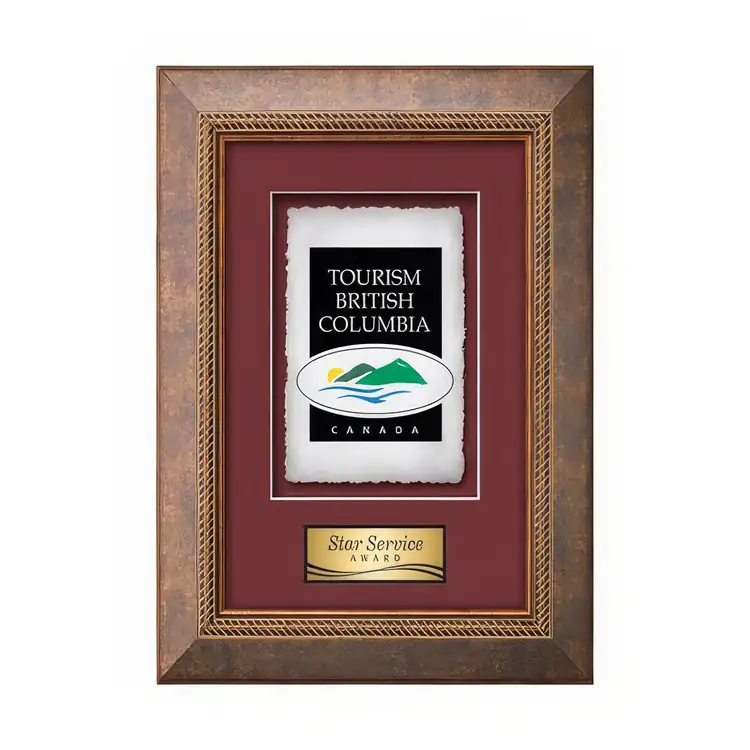 Waterleaf Lazio Multicolor on Artisan Paper Framed Award #2