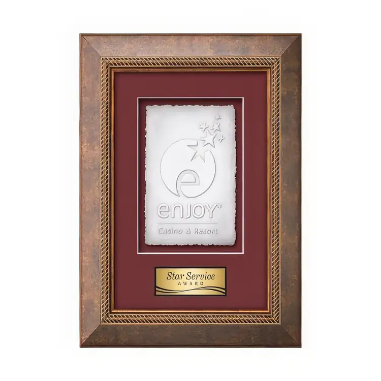 Waterleaf Lazio Cast Paper Framed Award #2