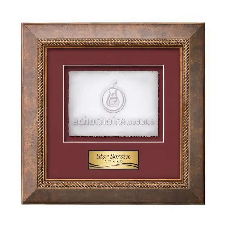 Waterleaf Lazio Cast Paper Framed Award #4