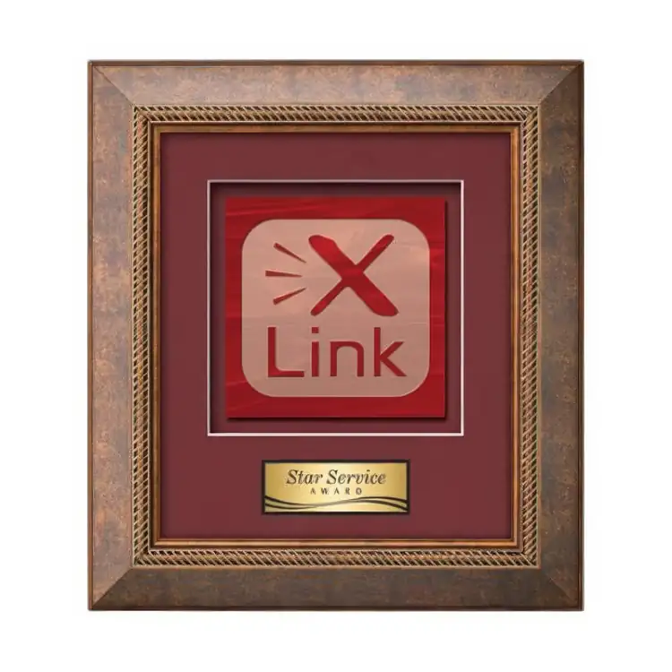 Waterleaf Lazio Stained Glass Framed Award #2