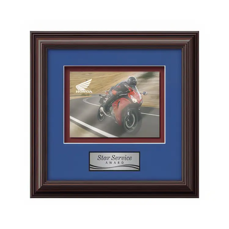 Waterleaf Monarch Multicolor on Metal Framed Award #4