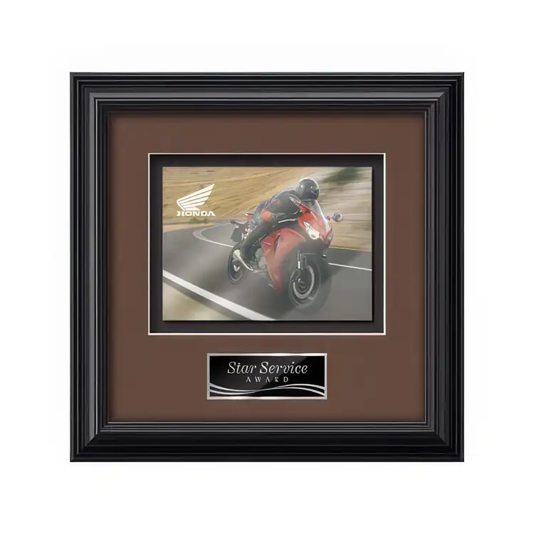 Waterleaf Monarch Multicolor on Metal Framed Award #7