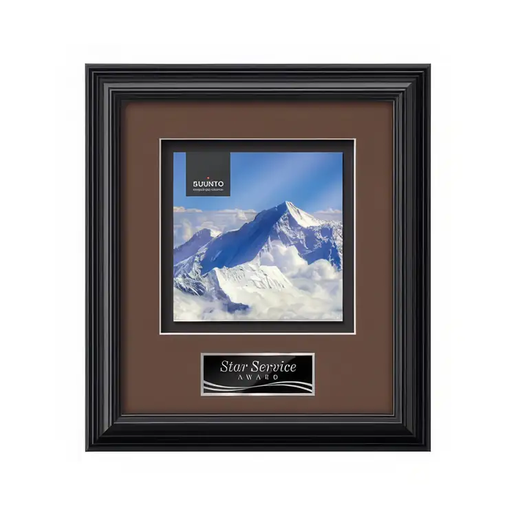 Waterleaf Monarch Multicolor on Metal Framed Award #8