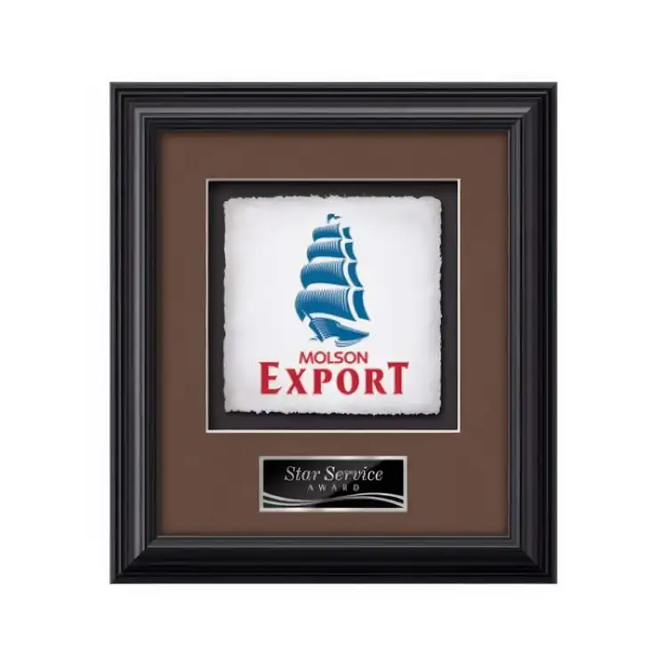 Waterleaf Monarch Multicolor on Artisan Paper Framed Award #6