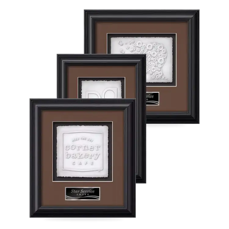 Waterleaf Monarch Cast Paper Framed Award