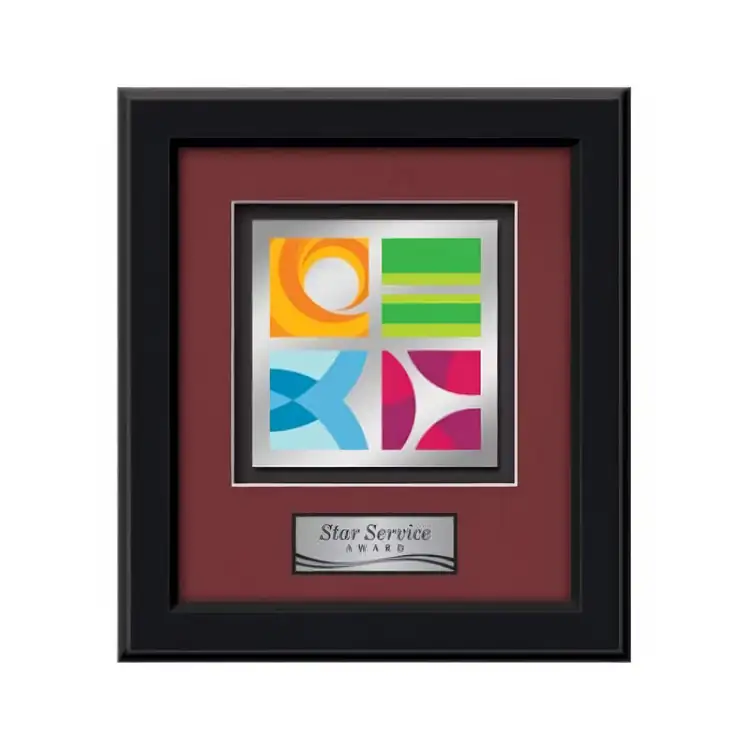 Waterleaf Myriad Multicolor on Metal Framed Award #3