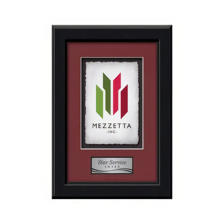 Plaque encadrée Waterleaf Myriad Multicolore sur papier artisanal #2