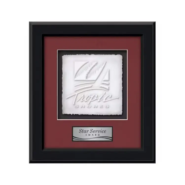 Waterleaf Myriad Cast Paper Framed Award #3