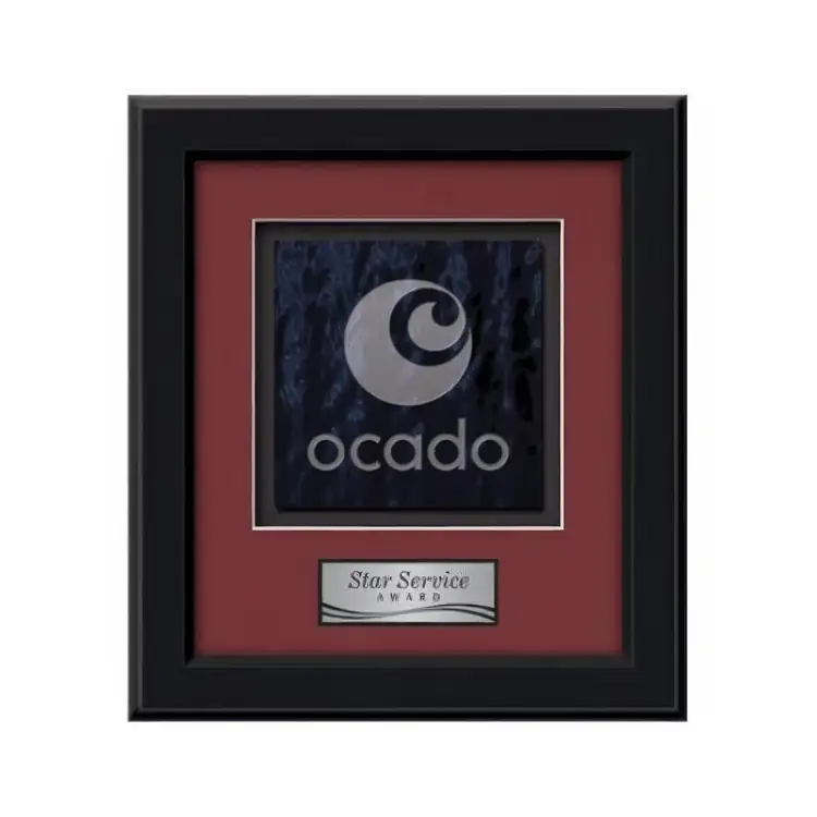 Waterleaf Myriad Stained Glass Framed Award #3
