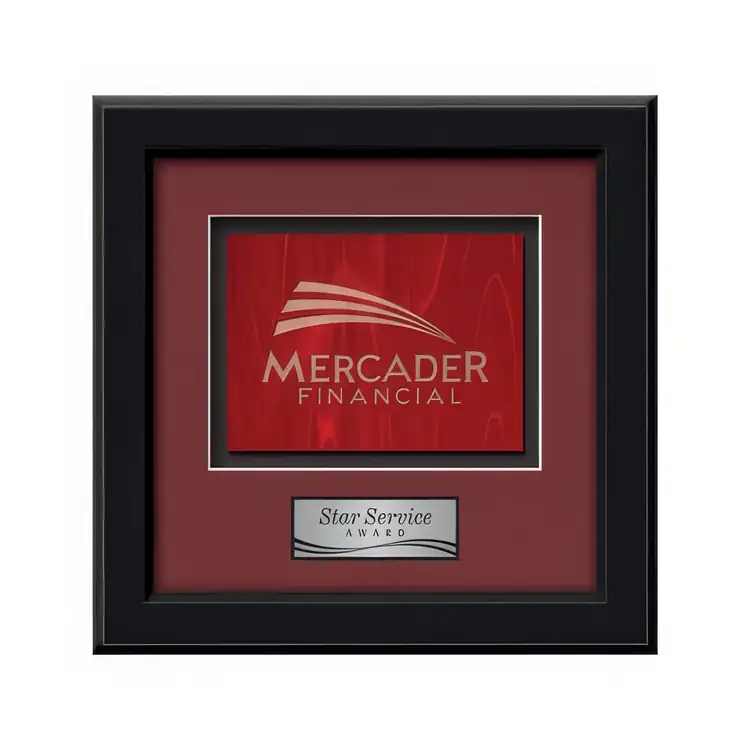 Waterleaf Myriad Stained Glass Framed Award #4