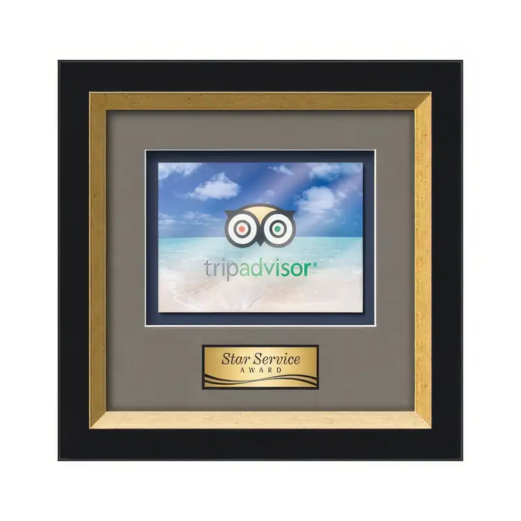 Plaque encadrée Waterleaf Omni Multicolore sur métal #7