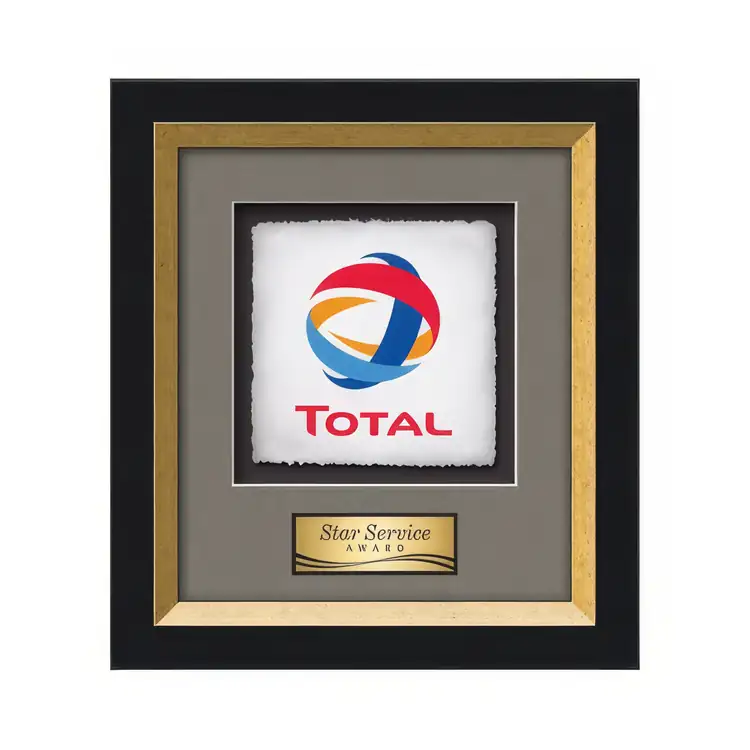 Waterleaf Omni Multicolor on Artisan Paper Framed Award #6
