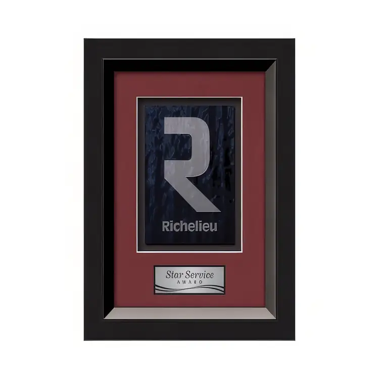 Waterleaf Omni Stained Glass Framed Award #2