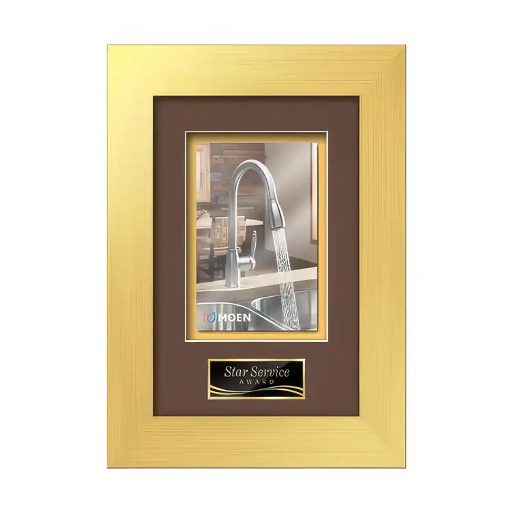 Waterleaf Premier Multicolor on Metal Framed Award #6