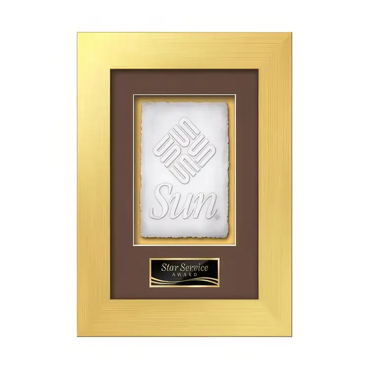 Waterleaf Premier Cast Paper Framed Award #8