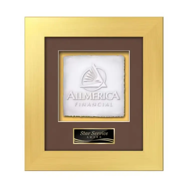 Waterleaf Premier Cast Paper Framed Award #9