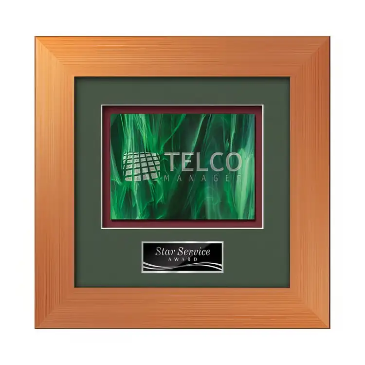Plaque encadrée Waterleaf Premier en verre coloré #11