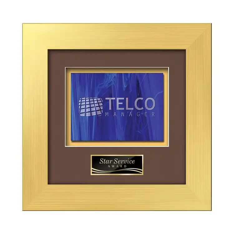 Plaque encadrée Waterleaf Premier en verre coloré #8