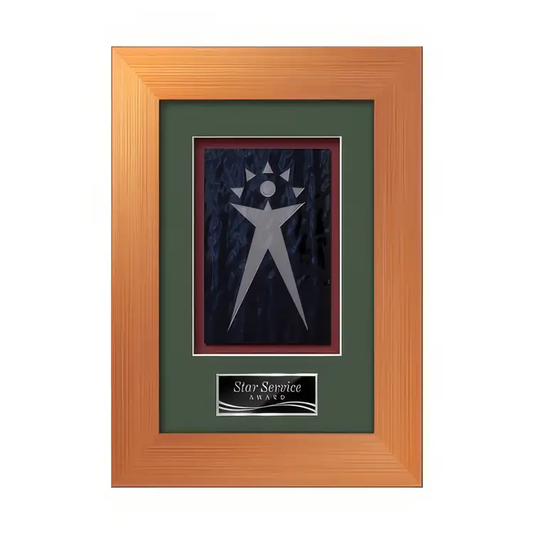 Plaque encadrée Waterleaf Premier en verre coloré #9