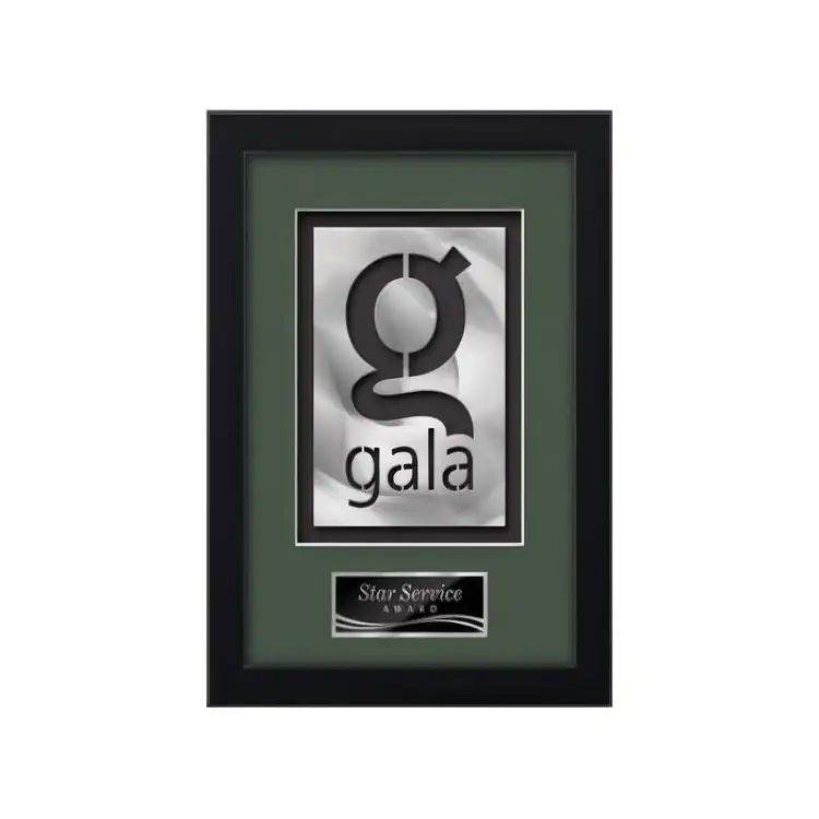 Waterleaf Primrose AquaShape Framed Award #13