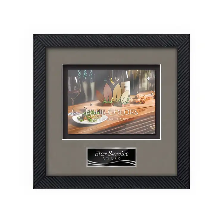 Waterleaf Primrose Multicolor on Metal Framed Award #12