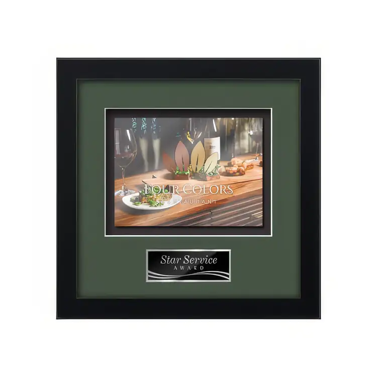 Waterleaf Primrose Multicolor on Metal Framed Award #4