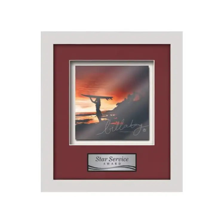 Waterleaf Primrose Multicolor on Metal Framed Award #7