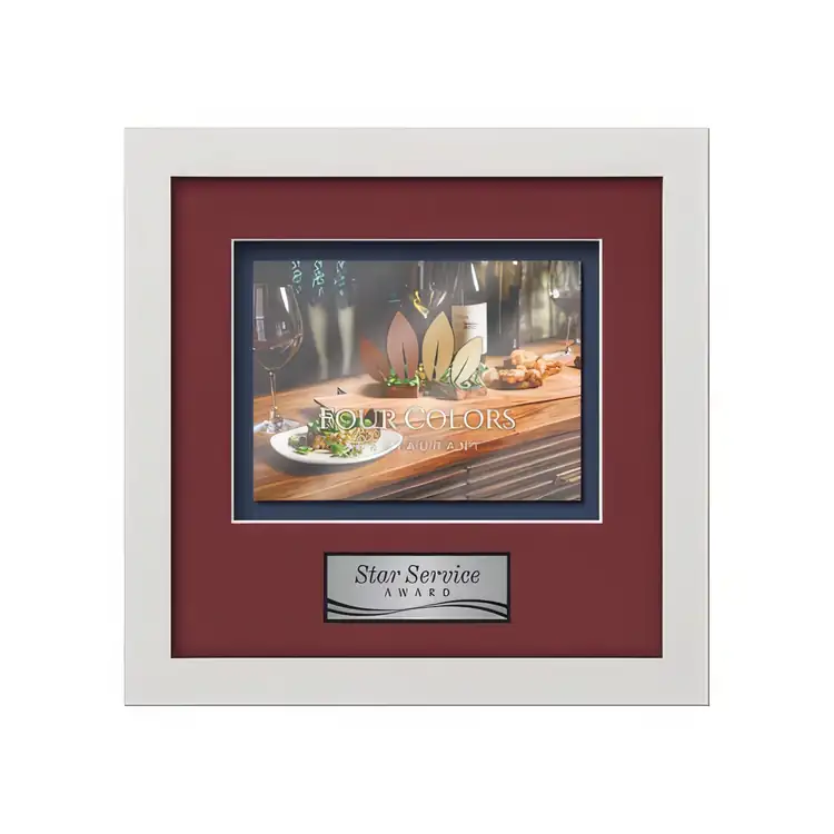 Waterleaf Primrose Multicolor on Metal Framed Award #8