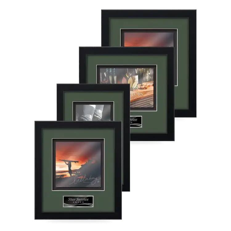 Waterleaf Primrose Multicolor on Metal Framed Award