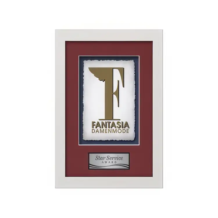 Waterleaf Primrose Multicolor on Artisan Paper Framed Award #2