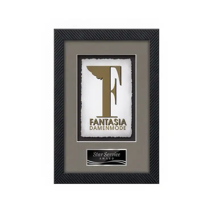 Waterleaf Primrose Multicolor on Artisan Paper Framed Award #6