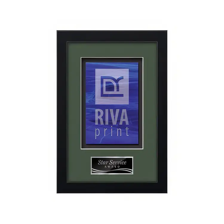 Waterleaf Primrose Stained Glass Framed Award #2