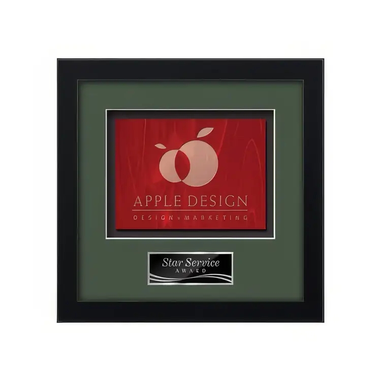 Waterleaf Primrose Stained Glass Framed Award #4