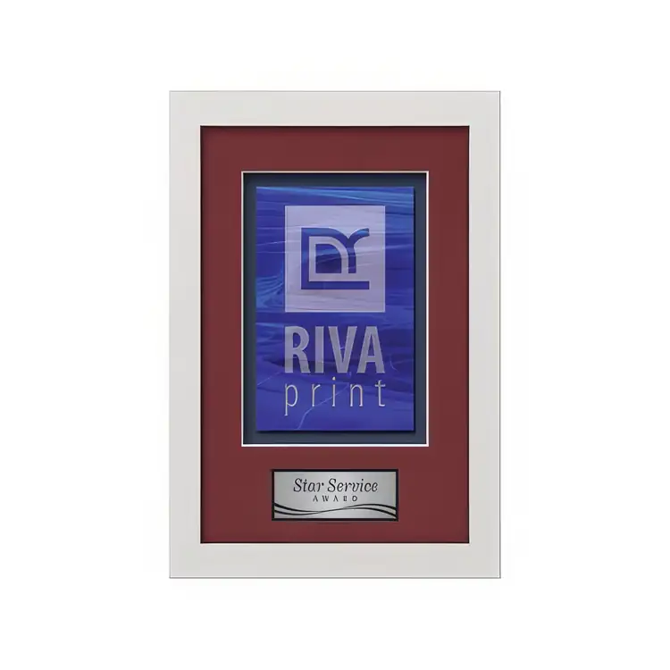 Waterleaf Primrose Stained Glass Framed Award #9