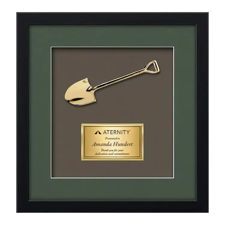 Waterleaf Primrose Shovel Framed Award