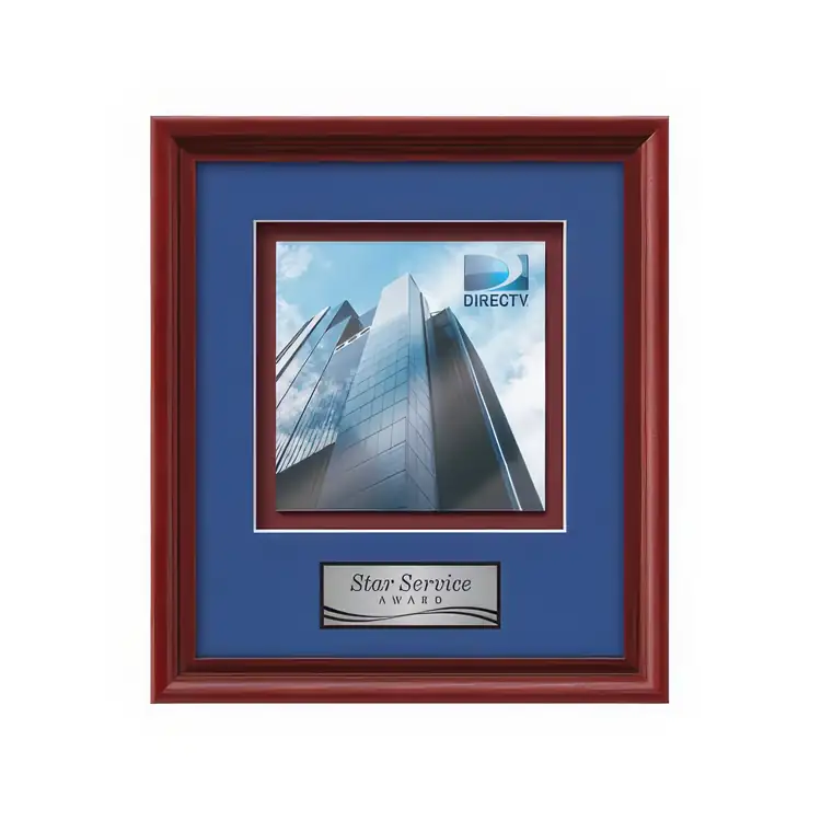 Waterleaf Raven Multicolor on Metal Framed Award #5