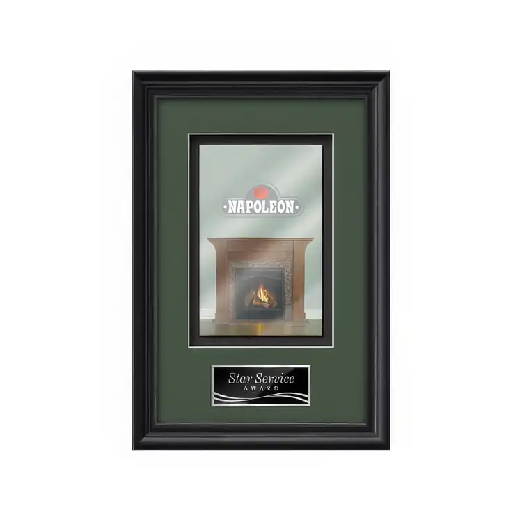 Waterleaf Raven Multicolor on Metal Framed Award #6