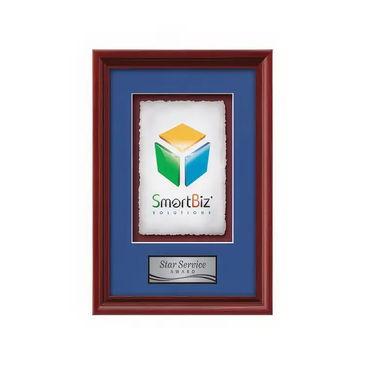Waterleaf Raven Multicolor on Artisan Paper Framed Award #2