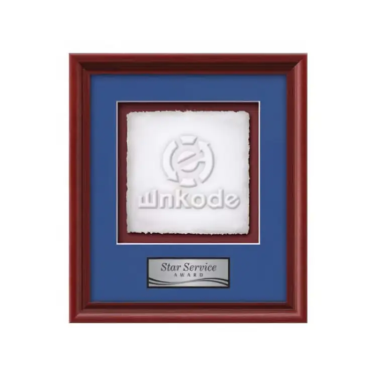 Plaque encadrée Waterleaf Raven en papier moulé #6