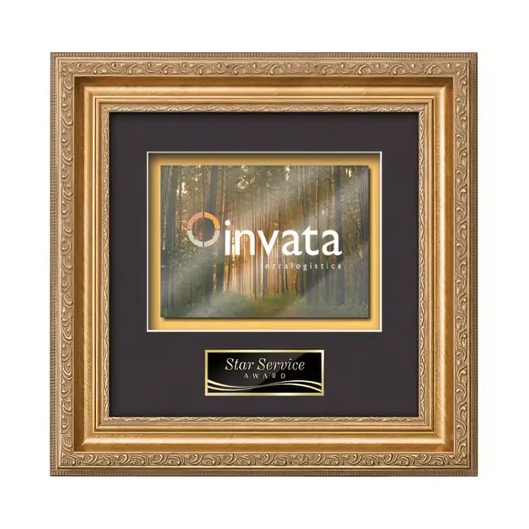 Waterleaf Regal Multicolor on Metal Framed Award #4