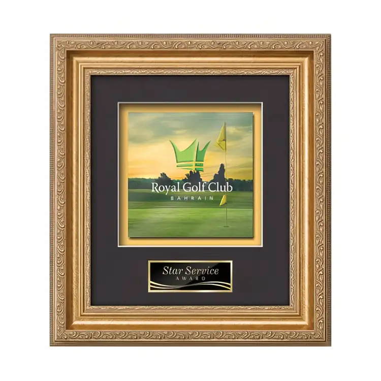 Waterleaf Regal Multicolor on Metal Framed Award #5