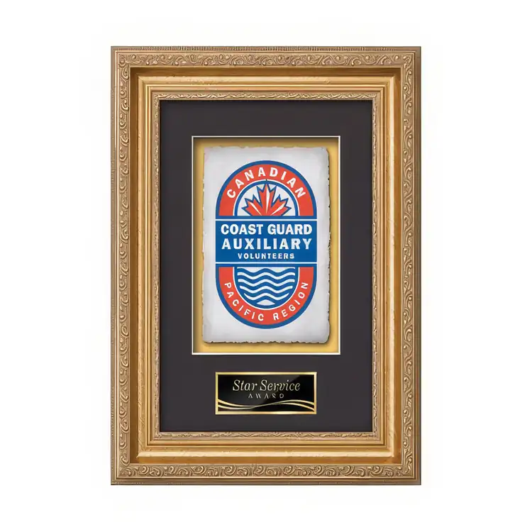 Plaque encadrée Waterleaf Regal Multicolore sur papier artisanal #2