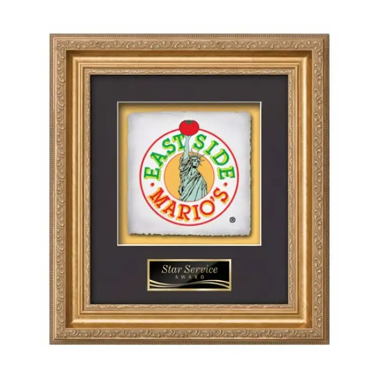Plaque encadrée Waterleaf Regal Multicolore sur papier artisanal #3