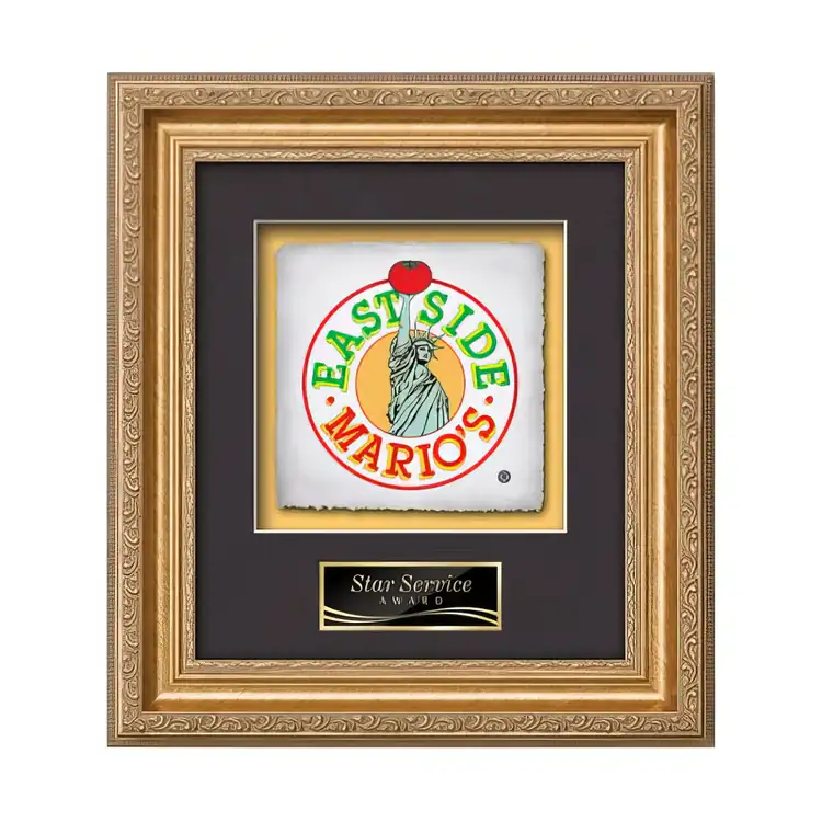 Plaque encadrée Waterleaf Regal Multicolore sur papier artisanal #5