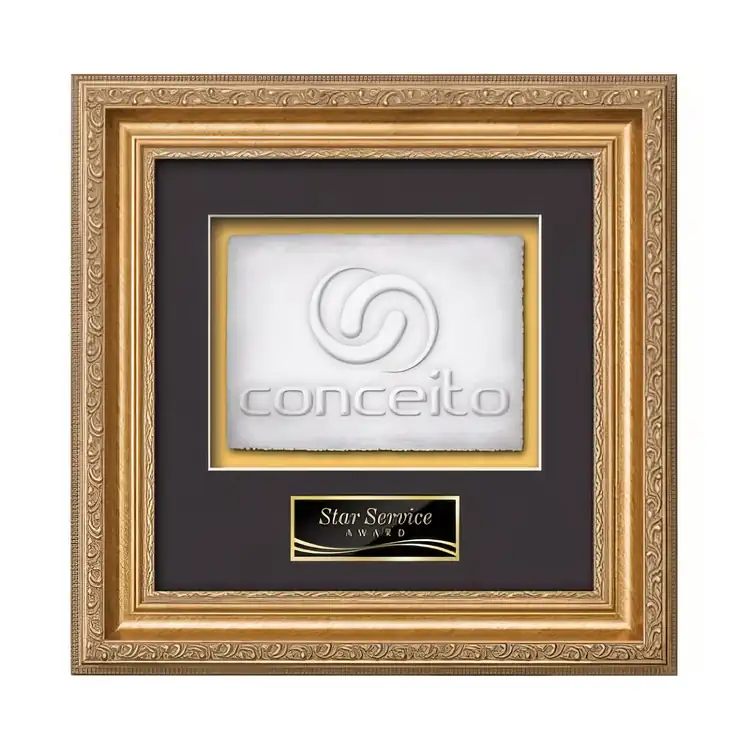 Waterleaf Regal Cast Paper Framed Award #4