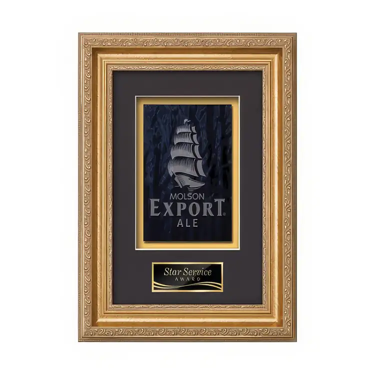 Waterleaf Regal Stained Glass Framed Award #2