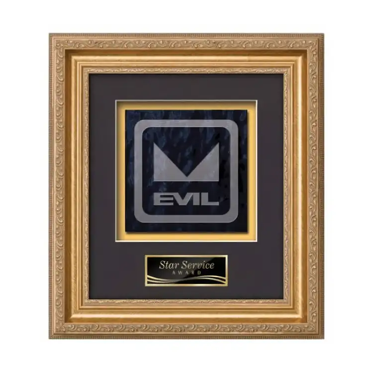 Waterleaf Regal Stained Glass Framed Award #3