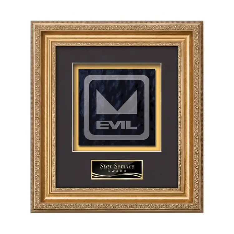 Waterleaf Regal Stained Glass Framed Award #5