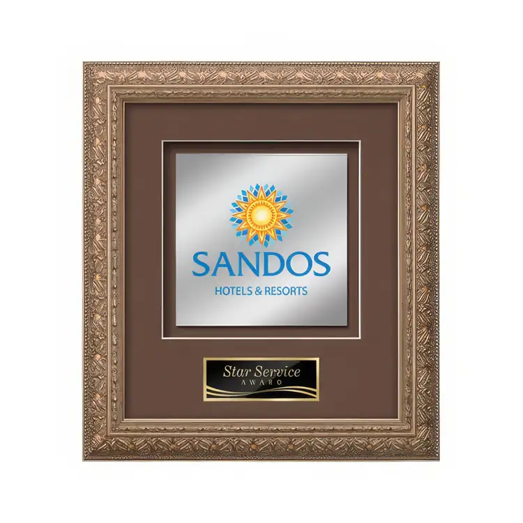 Waterleaf Romagna Multicolor on Metal Framed Award #5