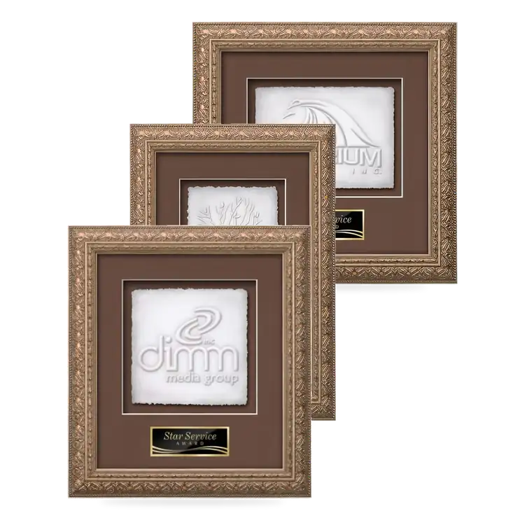Waterleaf Romagna Cast Paper Framed Award